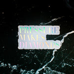 Holographic Pressure Makes Diamonds Sticker