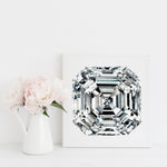 Asscher Diamond I Canvas Print