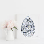 Pear Diamond Canvas Print